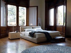 Caresse Bett, Doppelbett gepolstert, fr die moderne Schlafzimmer oder Hotel