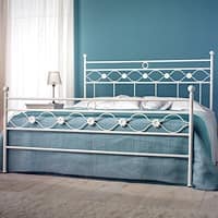 Double bed Incanto, Bügeleisen Doppelbett mit klassischen Dekorationen