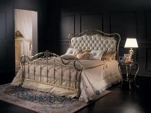 FIORELLA 1293-C, Klassisches Doppelbett, aus Messing, fr Schlafzimmer