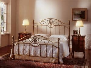 MATILDE 1261 , Klassisches Bett, bronze, fr Hotelzimmer