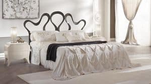 Nastro Bett, Doppelbett aus Aluminium, handpoliert, fr Hotels