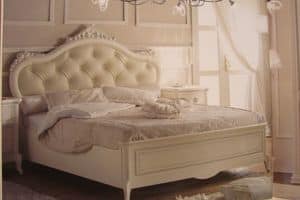 Priori, Luxus klassischen Bett f�r Hotels, Silberblatt Dekorationen