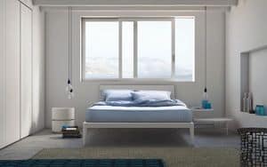 Spillo bed, Die Holzbetten mit schlanken Linien, für Hotels und Schlafzimmer