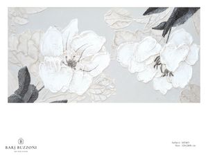Delicate flowers with leaves - MT483, Blumenbild mit Basrelief-Effekt