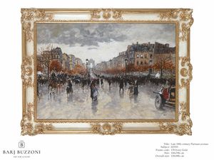 Late 19th Century, parisian Avenue  H 3703, lgemaltes Bild