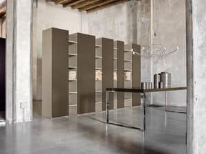 CODE comp.01, Kostbaren Bücherregal mit Türen, für Luxus-Hotels