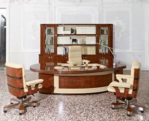 Olimpo office, Presidential abgerundeten Schreibtisch im klassischen zeitgenssischen Stil