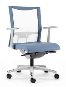 AVIANET 3602, In elastischem Mesh Stuhl mit Rücken, für das Büro