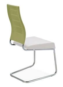 TRICK, Besucher gepolsterter Stuhl aus Metall, fr elegante Bros