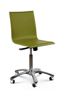Basic, Home-Office-Stuhl mit Lederbezug
