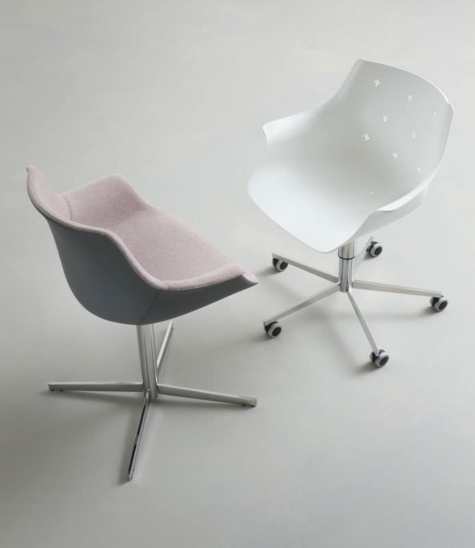 More O5R, Design verstellbarer Stuhl, mit Rädern, Polymerhülle