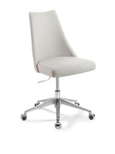 Biancade Office, Stuhl mit Rdern und verstellbaren Lift, solide und komfortabel