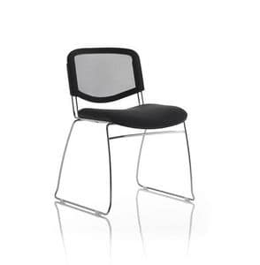 Clio, Stapelbar Stuhl auf Kufen fr Konferenzraum