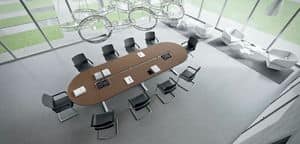 DV803-NOBU 6, Besprechungstisch , ovalen Tisch , modulare Tisch Konferenzraum , Bro, Studio