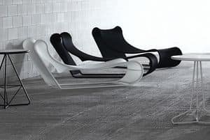 California chaise longue, Outdoor- Chaiselongue, in Metall und Wabengewebe, geeignet fr Pool- und Liegeflchen