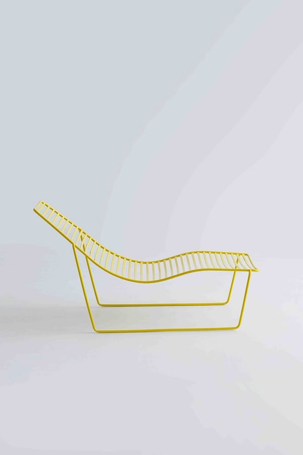 Link Chaise Longue, Metall Chaiselongue für Garten