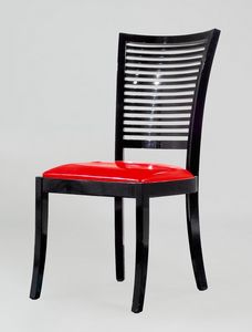 BS220S - Stuhl, Stuhl mit Rckenlehne mit horizontalen Lamellen