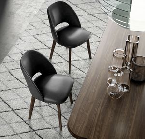 Vivian, Gepolsterter Stuhl mit modernem Design