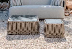 AURA T, Geflochtene Couchtische f�r den Au�enbereich