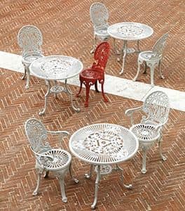 Narcisi 330 Tisch, Couchtisch aus stranggepresstem Aluminium, fr Grten
