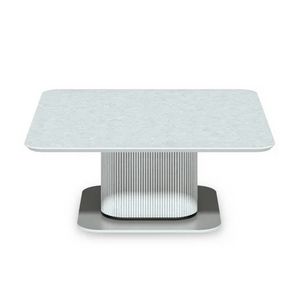Ishi 2602 - 2604, Niedriger Couchtisch mit kannelierter Mittels�ule