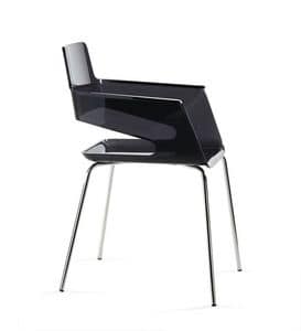 B32 4L, Stuhl mit Nylonhlle, modernes Design, Metallsockel