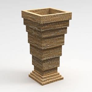 PIRAMIDE, Karton Pyramide Vase