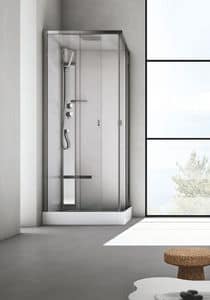 Sound, Dusche mit Sitz, im Glas, fr modernes Badezimmer
