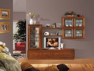 Art. 944, Mit Holz ausgestattete Wand fr Wohnzimmer