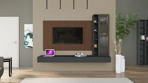 Living 05, Wandschrank f�r Wohnzimmer, mit TV-Panel