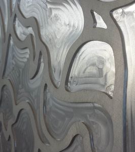 Maßgeschneiderte Dekorplatte aus Aluminium, realisiert mit 3D-Fräsen, Dekorative Paneele mit 3D-Fräsen
