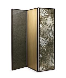 Vico, Klappbares Trennpaneel aus Metall und dekorativem Stoff