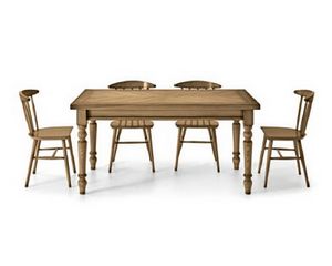 Art. H680, Eschentisch mit Fischgr�tenplatte