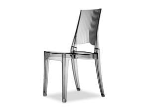 Glenda, Design Stuhl aus Polycarbonat, auch fr den Garten