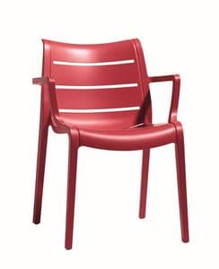 Sunset, Kunststoff-Stuhl, fr Grten und Bars