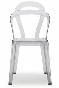 TiT, Stapelbarer Design-Stuhl aus Polycarbonat, fr Garten