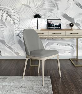 Art. 92141, Gepolsterter Stuhl mit Holzgestell