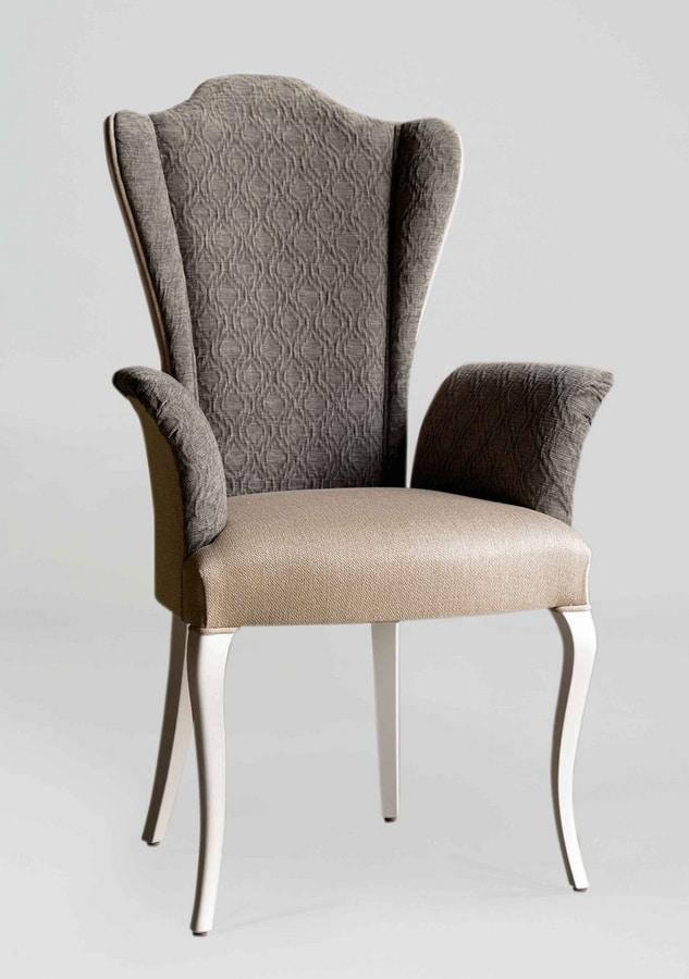 Stuhl mit Armlehnen und hohem Rücken | IDFdesign
