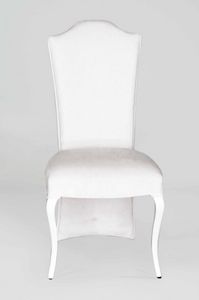 BS432S - Stuhl, Gepolsterter Stuhl mit hoher Rückenlehne