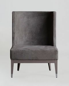 BS601A - Stuhl, Stuhl mit Nabuk-Kunstleder bezogen