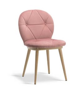 Diana, Moderner Stuhl mit weichen Formen