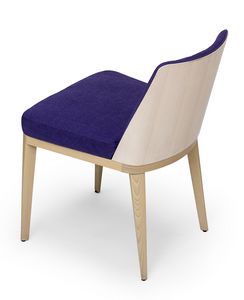 Kate wood, Stuhl mit Rckseite aus Holz