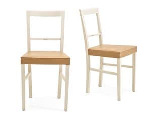 Vienna Stuhl, Stuhl aus Massivholz fr Heimtextilien, mit ausgestopften Sitz