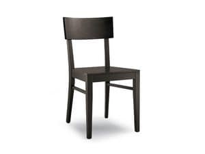 168 Holz, Einfache Stuhl aus Massivholz fr den Objektbereich gemacht