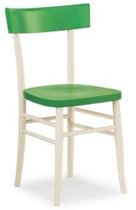 B09, Linear Stuhl aus Holz, fr Bars und Restaurants