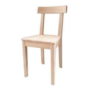 Gisella, Robuste Stuhl aus Buchenholz
