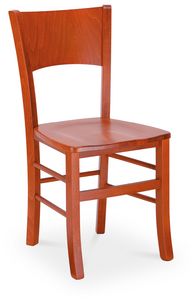 LUNA, Moderner Stuhl aus lackiertem Holz
