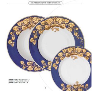 DEC dishes, Porzellanteller mit verschiedenen Dekorationen