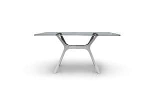 Verano - M, Outdoor-Tisch mit Glasplatte, rechteckiger Tisch fr drauen
