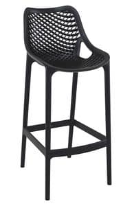 Alice - SG, Moderner stapelbarer Stuhl ideal für Bar und Hotel